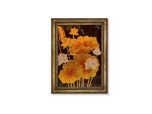 tranh sơn mài hoa sen