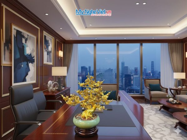 Bonsai hoa mai đồng mạ vàng 24k