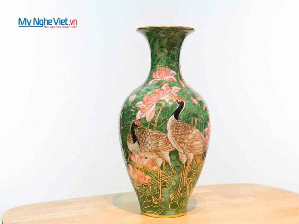 BÌnh hút tài lộc dáng lục bình hạc sen