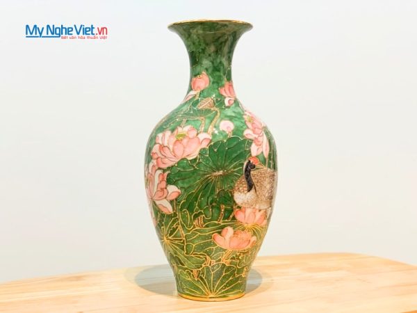 BÌnh hút tài lộc dáng lục bình hạc sen