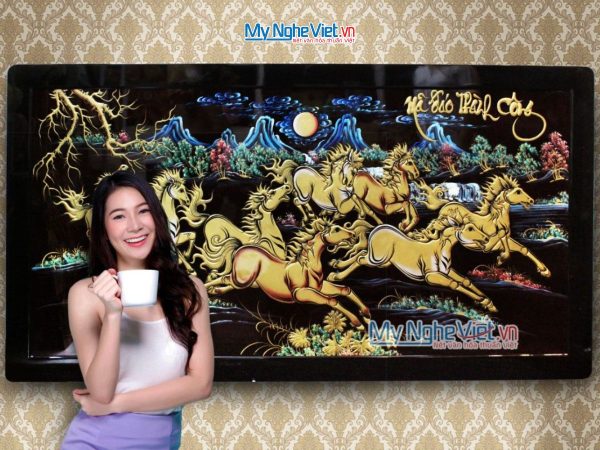 Tranh Sơn Mài Mã Đáo Thành Công Cỡ Đại
