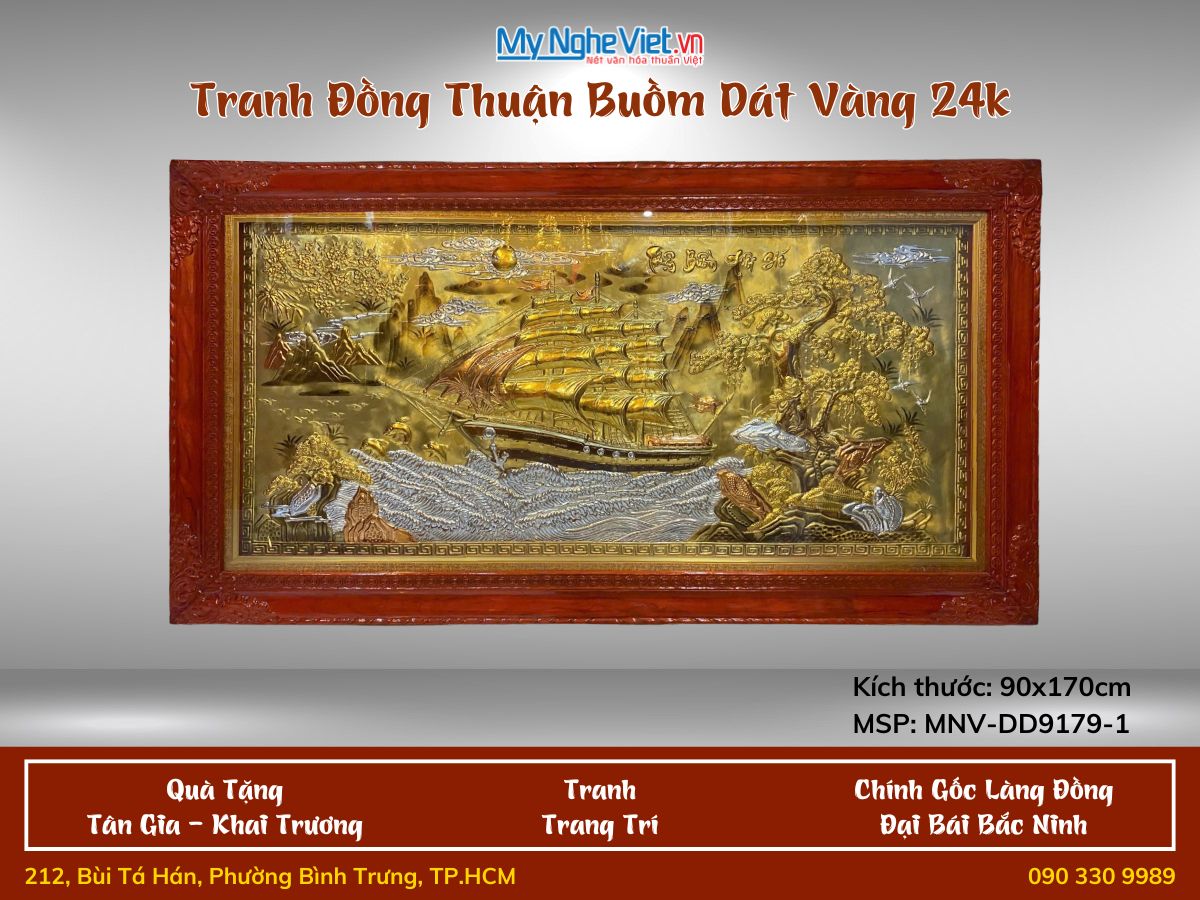 Tranh Đồng thuận buồm xuôi gió