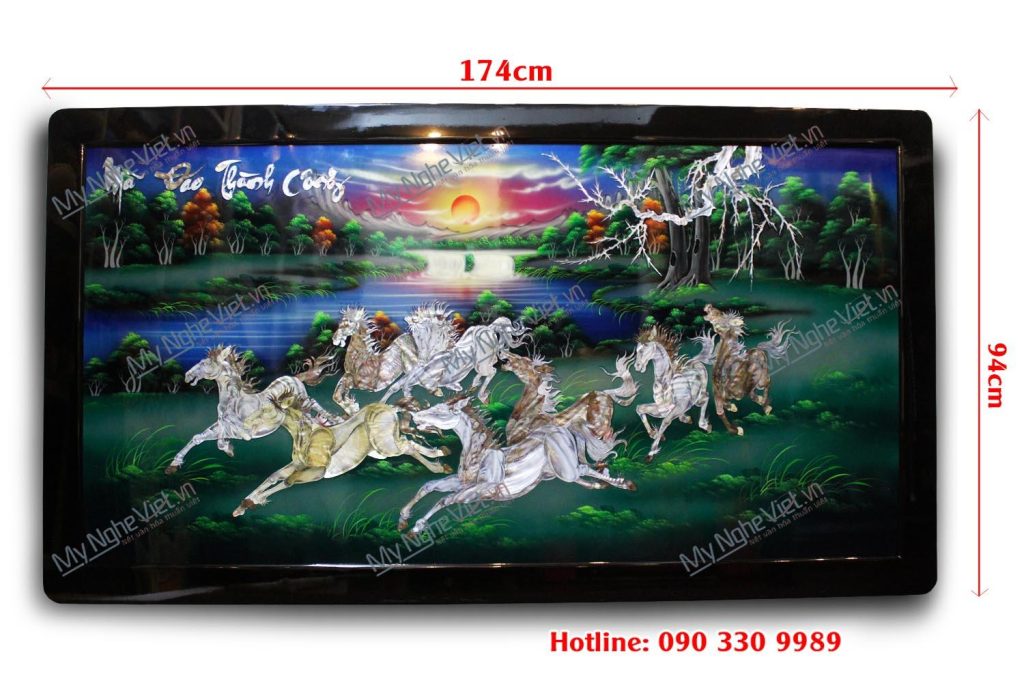 Tranh Sơn Mài Mã Đáo thành công