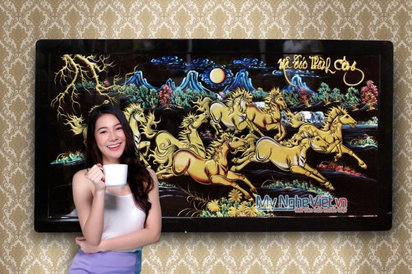 Tranh Sơn Mài Mã Đáo thành công