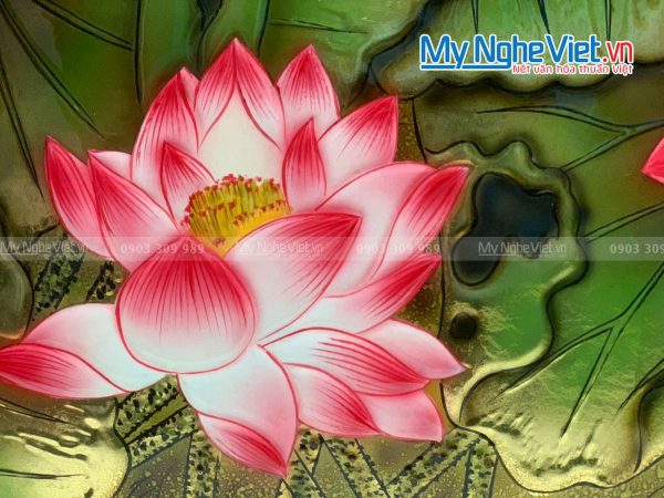 Tranh Sơn Mài Hoa Sen