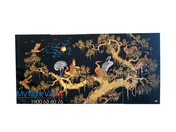 Tranh sơn mài Tùng Hạc Diên Niên