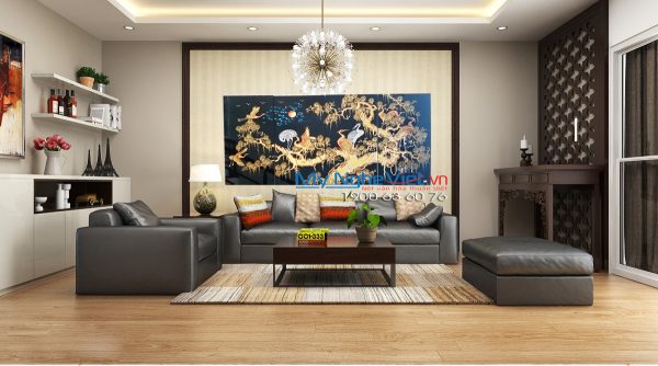 Tranh sơn mài Tùng Hạc Diên Niên