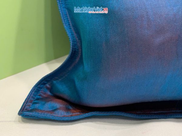 Quà Tặng Vỏ Gối Lụa Màu Xanh Cam