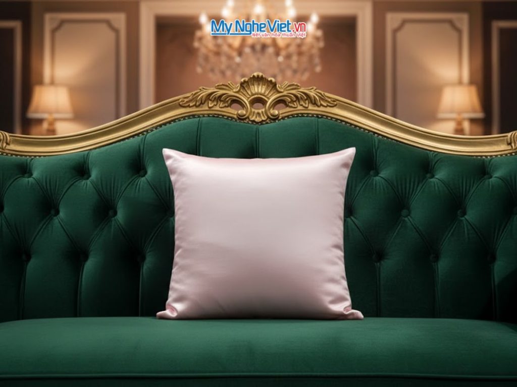 Quà Tặng Vỏ Gối Lụa Màu Hồng