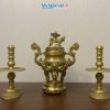 Bộ Tam Sự Bằng Đồng Vàng Đậm chạm Rồng