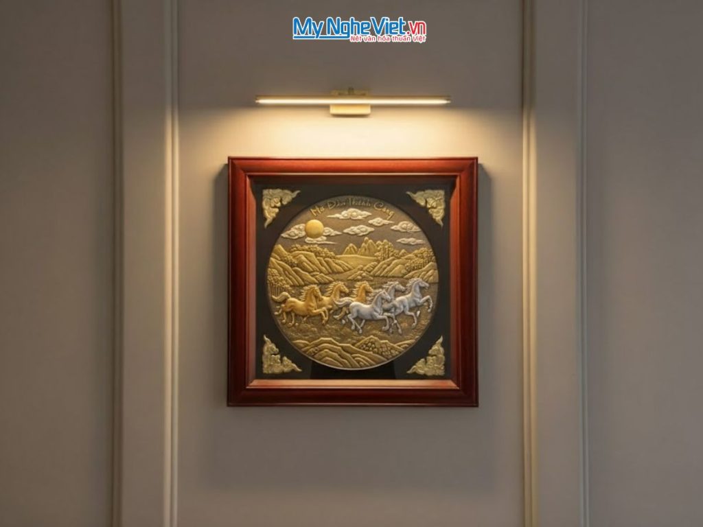 Tranh đồng mã đáo thành công đồng hun giả cổ