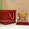 Trống đồng mạ vàng 24K D12cm – Đúc mạ vàng DD28-12D