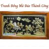Tranh Đồng Mã Đáo nền đen Khung Nhựa