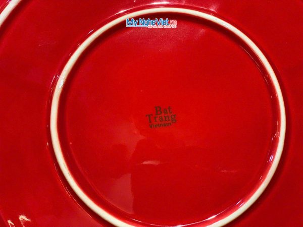 Tranh Đĩa Gốm Bát Tràng Thuận Buồm Xanh Coban Đắp Nổi - Quà biếu sang trọng